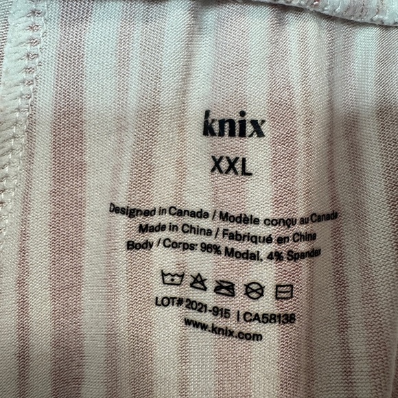 Knix Striped Lounge Cropped Pants - Picture 5 of 8